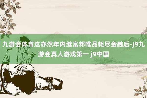 九游会体育这亦然年内继富邦唯品耗尽金融后-J9九游会真人游戏第一 j9中国